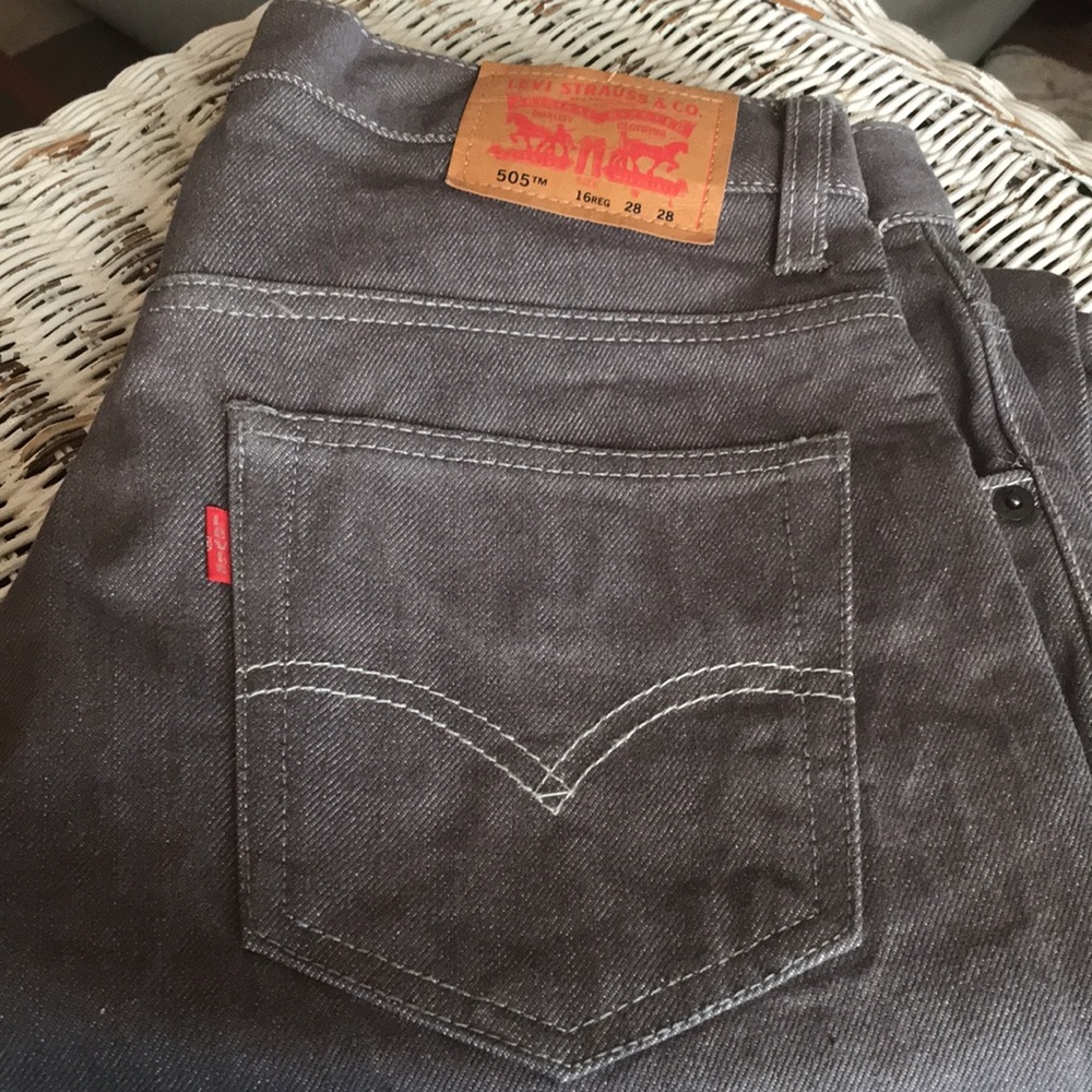 🚨BoGo½ LEVI’S 28X28(16)Gray Denim 505 Jeans